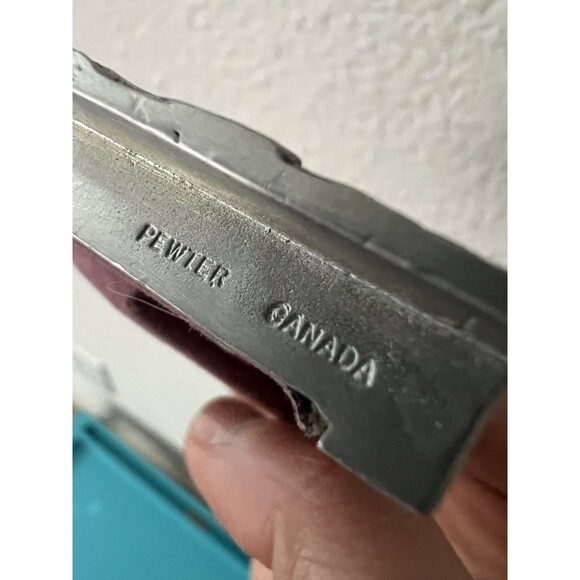 SEAGULL Pewter Canada Floral Picture Frame 1988 Vintage 3x4 Ornate Flowers - Picture 10 of 15